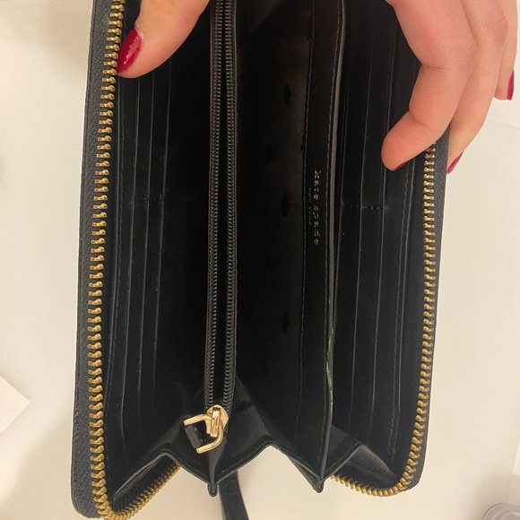 Kate Spade Wallet - Large Black Leather - Picture 5 of 5